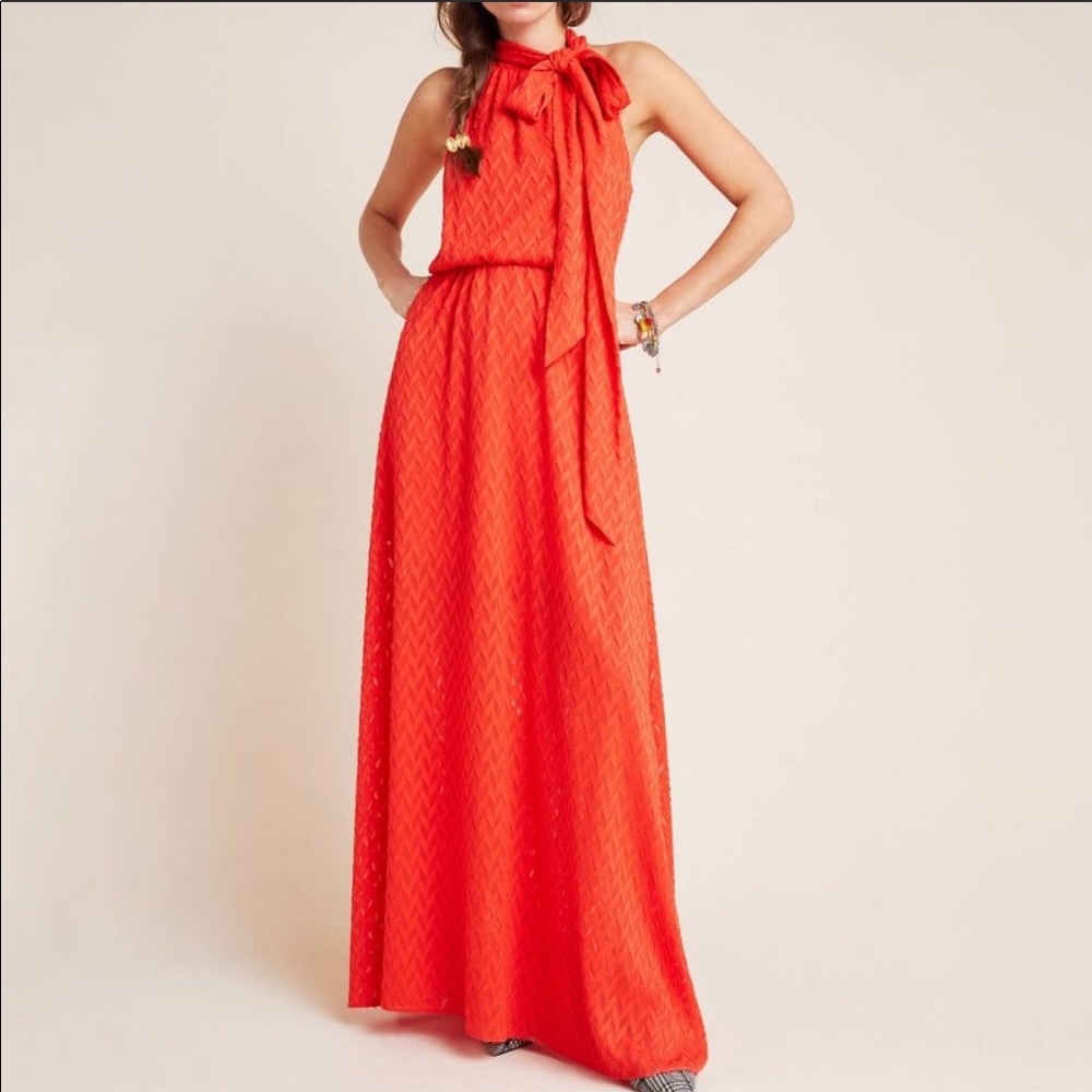Anthropologie Sachin & Babi Cecelia Tie-Neck Dress